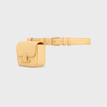 Triomphe Belt Bag Shiny Calfskin - Pollen