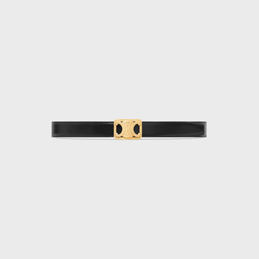 Framed Triomphe Belt Reversible Medium 25Mm Taurillon & Natural Calf. - Tan / Black
