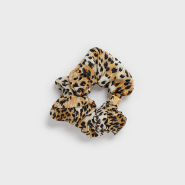 Celine Scrunchy Leopard - Gold/Beige