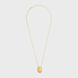 Women Abstract Shapes Peeble Necklace - Gold