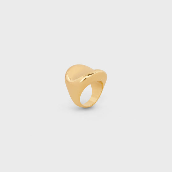 Women Abstract Shapes Cosmos Ring - Gold