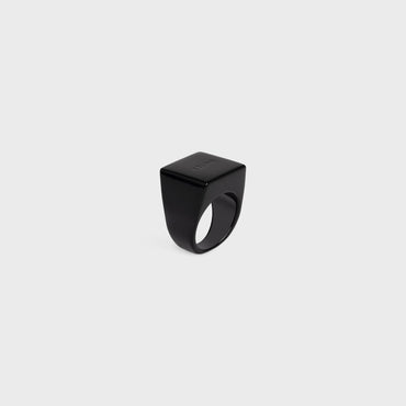 Celine Square Ring - Black