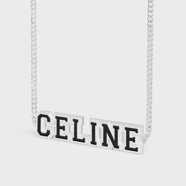 Celine University Bracelet - Black/Silver