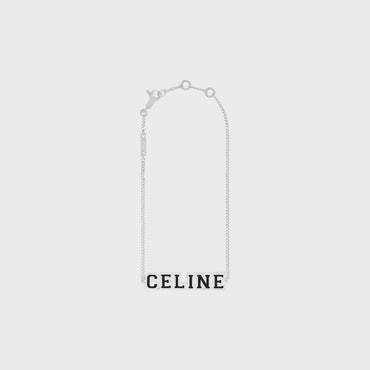Celine University Bracelet - Black/Silver