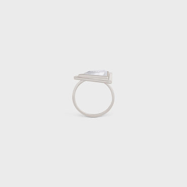 Boy Doll Triangle Ring - Crystal