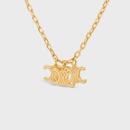 Women Triumph Trio Necklace - Gold