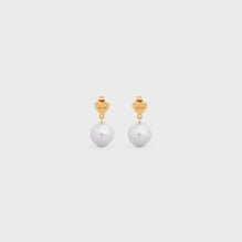 Women Heart Celine Earrings - Gold/Ivory