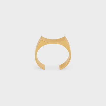 Abstract Shapes Concave Cuff - Gold