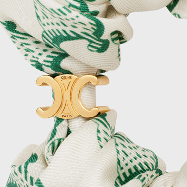 Celine Scrunchy Triumph - Gold/White/Green