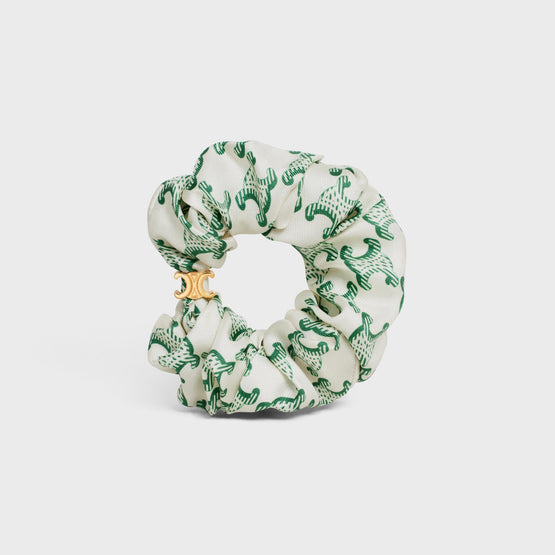 Women Celine Scrunchy Triumph - Gold/White/Green