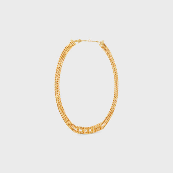 Women Celine Curb Necklace - Gold