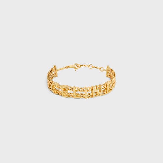 Women Celine Curb Bracelet - Gold