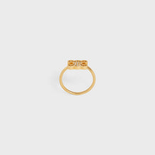 Rhinestone Small Ring - Gold