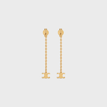 Mini Triomphe Earrings - Gold