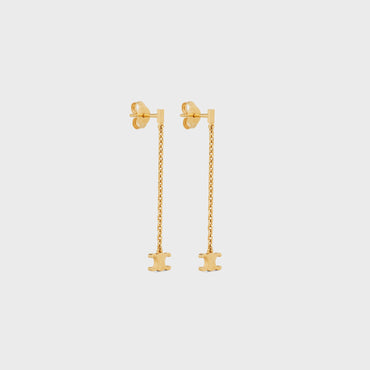 Mini Triomphe Earrings - Gold