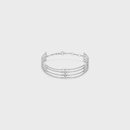 Women Triumph Multi Chain Bracelet - Silver