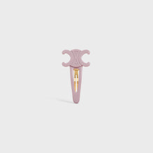 Celine Large Snap Hair Clip - Pastelpink/Gold