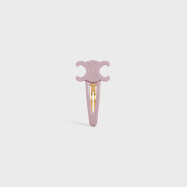 Celine Large Snap Hair Clip - Pastelpink/Gold