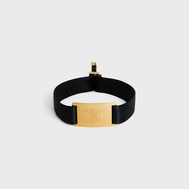 Celine At The Wiltern Bracelet Brass & Polyester - Gold / Black