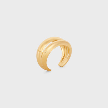 Abstract Shapes Cuff - Gold