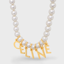 Women Celine Paris Pearl Bracelet - Gold/Ivory