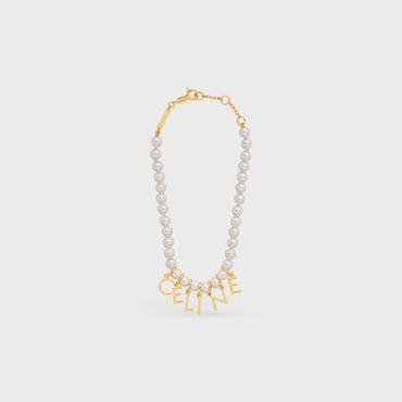 Celine Paris Pearl Bracelet - Gold/Ivory