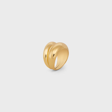 Abstract Shapes Ring - Gold