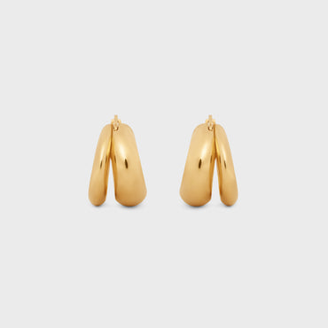 Abstract Shapes Hoops - Gold