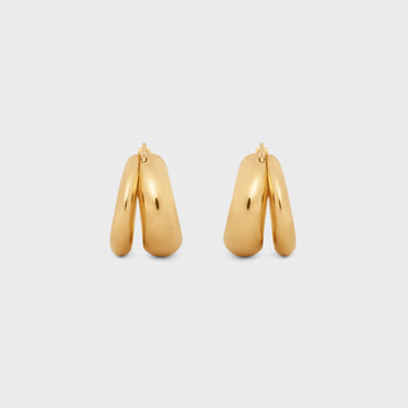 Abstract Shapes Hoops - Gold