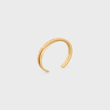 Celine Paris Double Thin Cuff - Gold