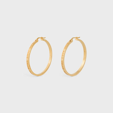 Celine Paris Large Hoops - Gold