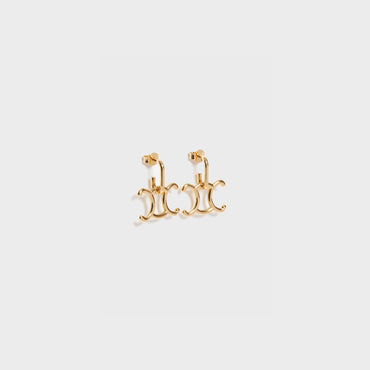 Triumph Lock Earrings - Gold