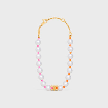 Celine Plage Pearl Bracelet Brass & Resin - Multicolor