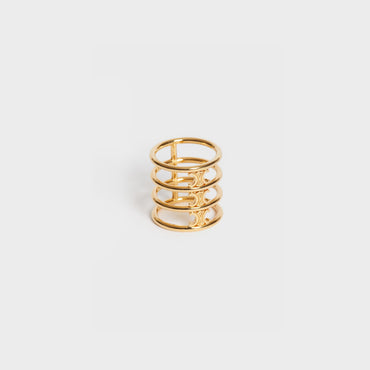 Triomphe Cage Ring Brass - Gold