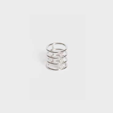 Triomphe Cage Ring Brass - Silver