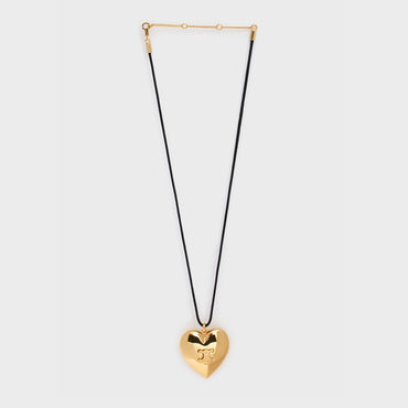 Celine Coeur Triomphe Necklace - Gold/Black