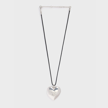 Celine Coeur Triomphe Necklace - Silver/Black