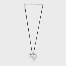 Celine Coeur Triomphe Necklace - Silver/Black