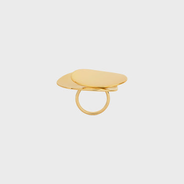 Celine Petale Ring Brass - Gold