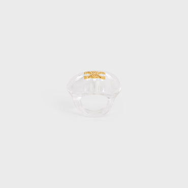 Celine Ice Cube Ring - Gold