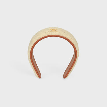 Headband - White/Tan/Gold