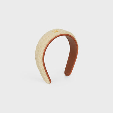 Headband - White/Tan/Gold