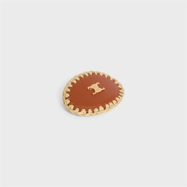 Celine Raffia Hair Clip - Tan/Natural/Gold