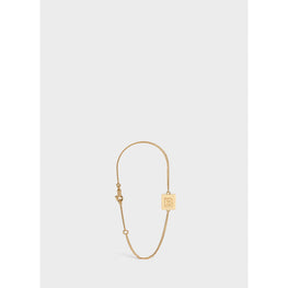 Women Alphabet B Bracelet - Gold