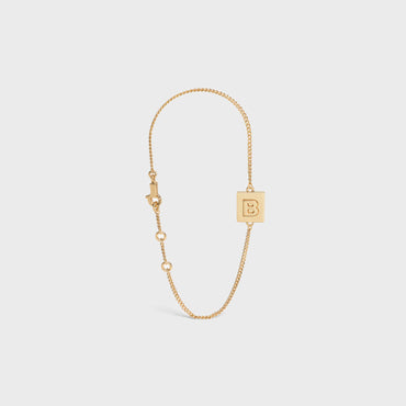 Alphabet B Bracelet - Gold