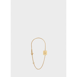 Women Alphabet D Bracelet - Gold