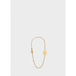 Women Alphabet E Bracelet - Gold