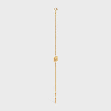 Alphabet M Bracelet - Gold