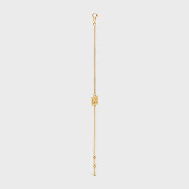 Alphabet M Bracelet - Gold