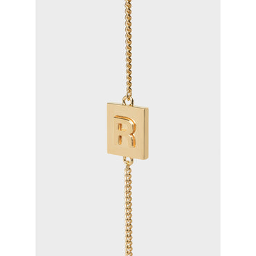Alphabet R Bracelet - Gold